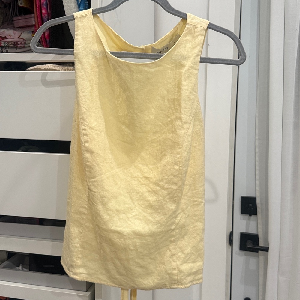Yellow Sleeveless Women's Top